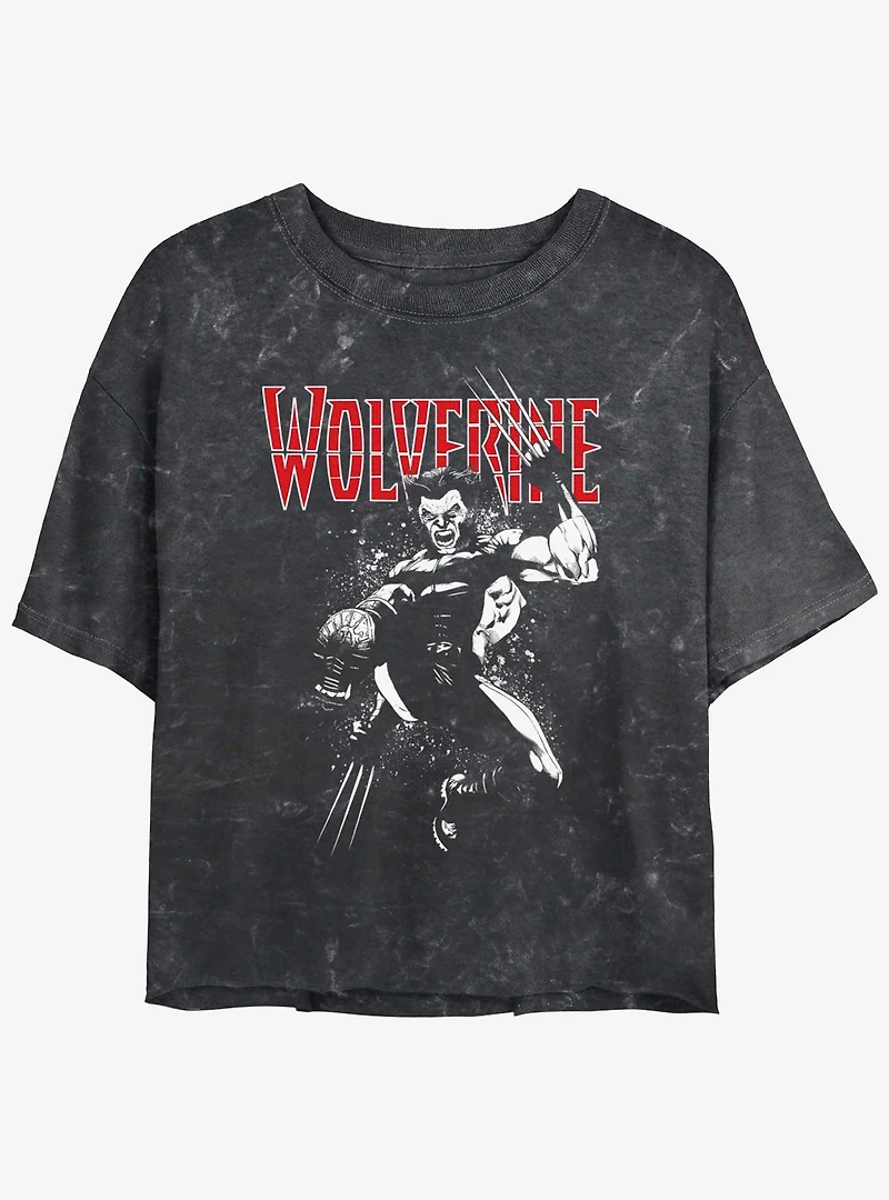 Wolverine Jump Tour Womens Mineral Wash Crop T-Shirt