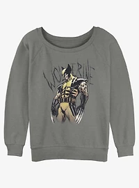 Wolverine Claws Ready Womens Slouchy Sweatshirt