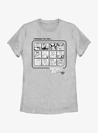 Marvel X-Men '97 Previously On Womens T-Shirt