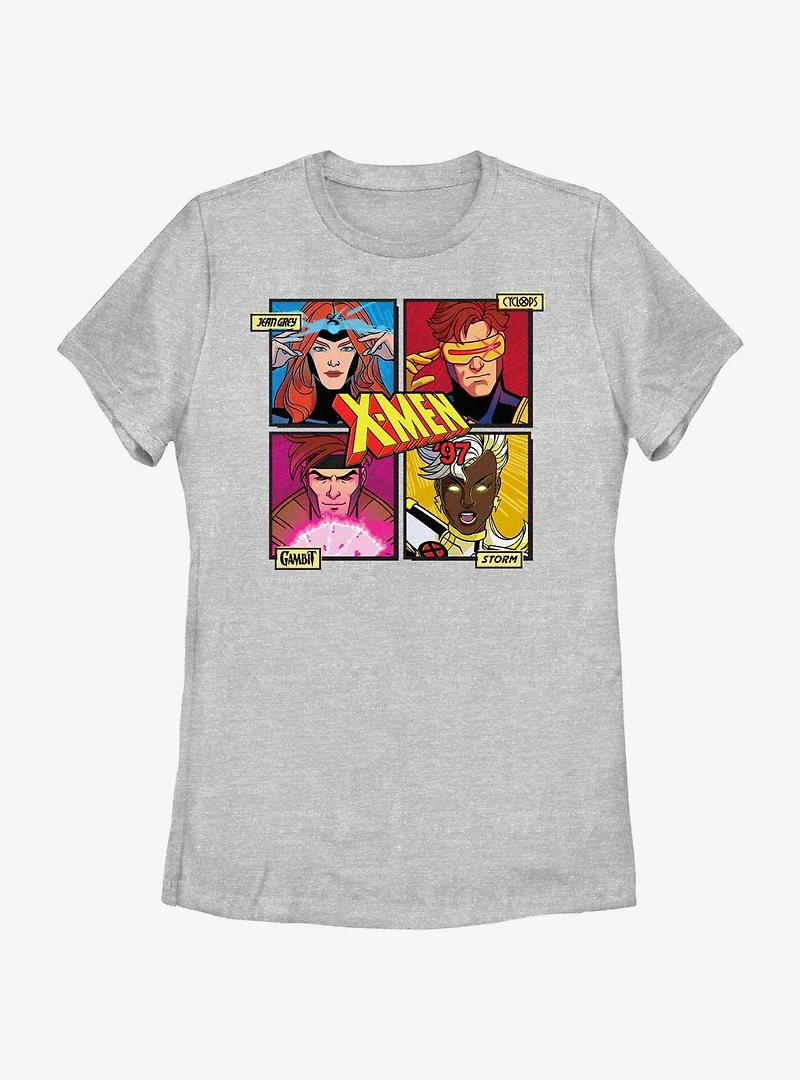 Marvel X-Men '97 Jean Cyclops Cambit Storm Womens T-Shirt