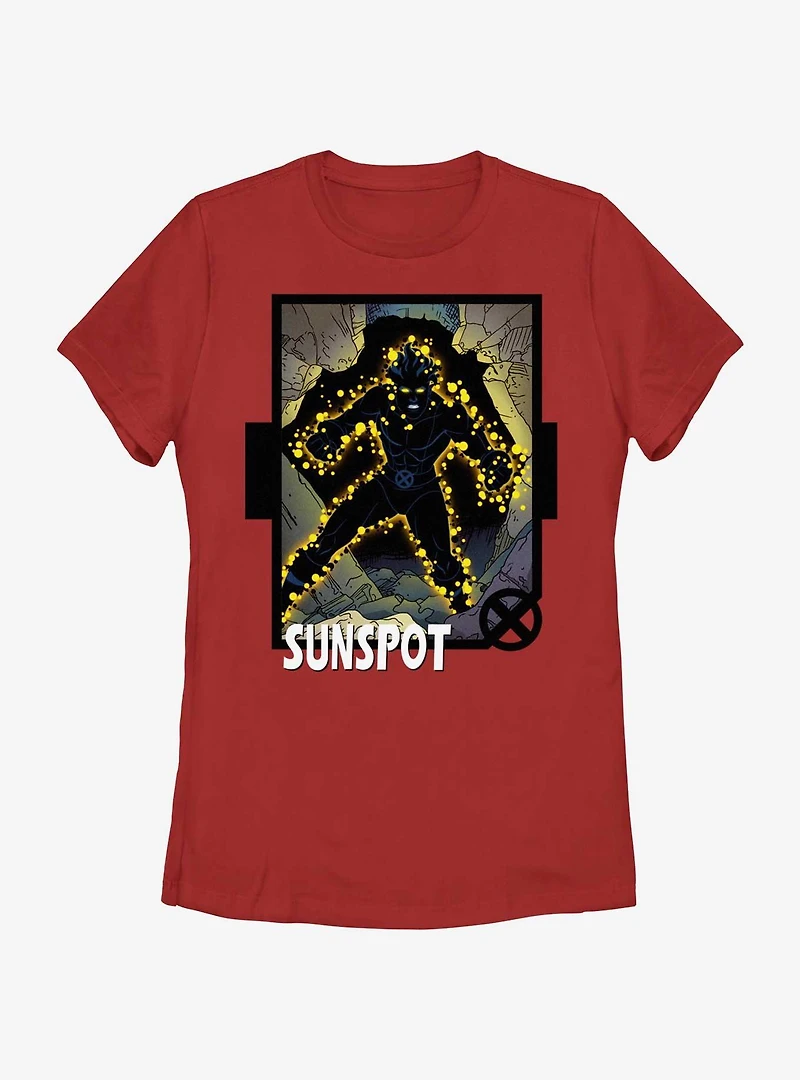 Marvel X-Men '97 Sunspot Card Womens T-Shirt