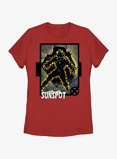 Marvel X-Men '97 Sunspot Card Womens T-Shirt
