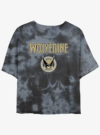 Wolverine Logan Icon Womens Tie-Dye Crop T-Shirt