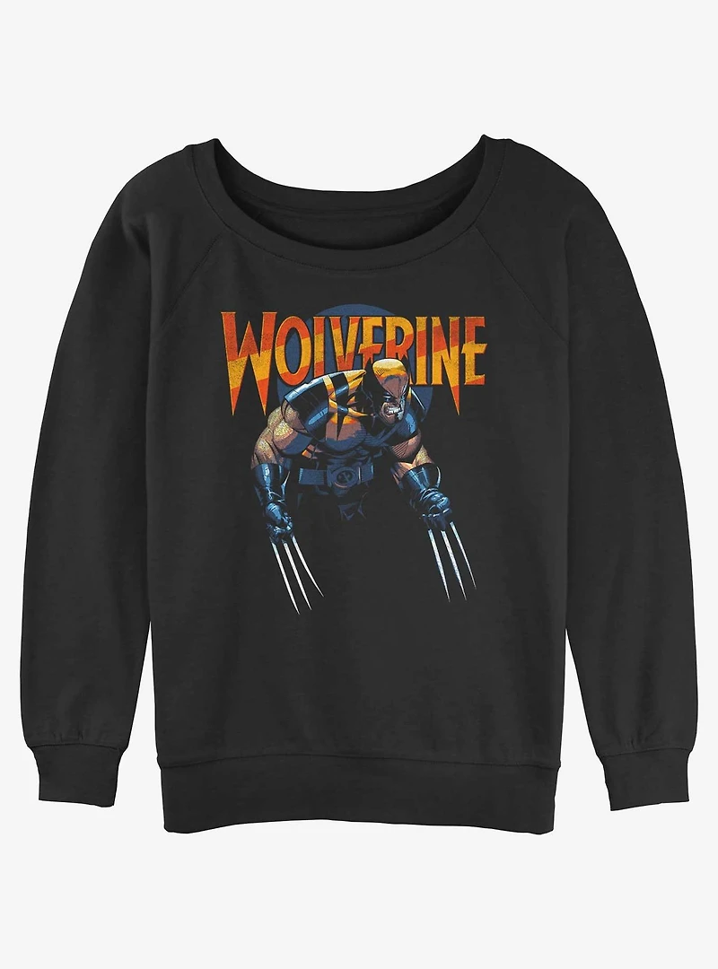 Wolverine Dark Womens Slouchy Sweatshirt