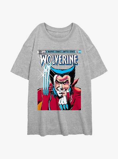 Wolverine 1st Issue Comic Cover Womens Oversized T-Shirt