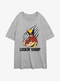 Wolverine Lookin' Sharp Womens Oversized T-Shirt