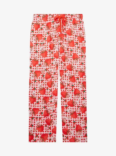 Strawberry Shortcake Berry Gingham Allover Print Sleep Pants — BoxLunch Exclusive