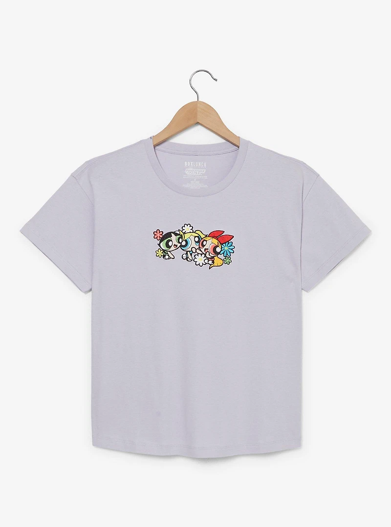 The Powerpuff Girls Floral Group Portrait Women's T-Shirt - BoxLunch Exclusive