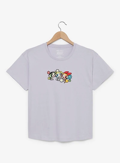 The Powerpuff Girls Floral Group Portrait Women's T-Shirt - BoxLunch Exclusive
