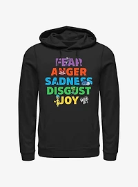 Disney Pixar Inside Out 2 All The Emotions Hoodie