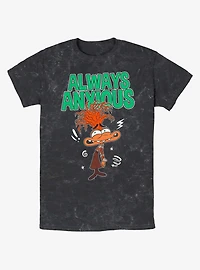Disney Pixar Inside Out 2 Always Anxious Mineral Wash T-Shirt