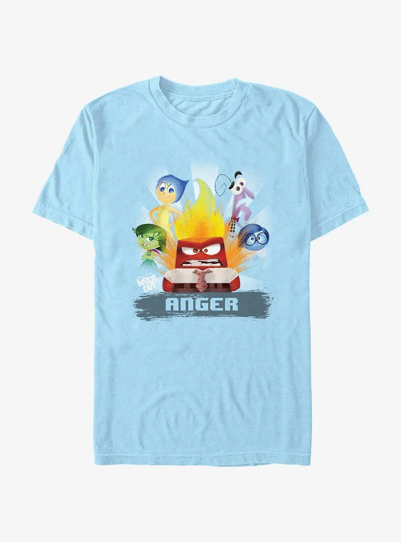 Disney Pixar Inside Out 2 Anger Bursting T-Shirt