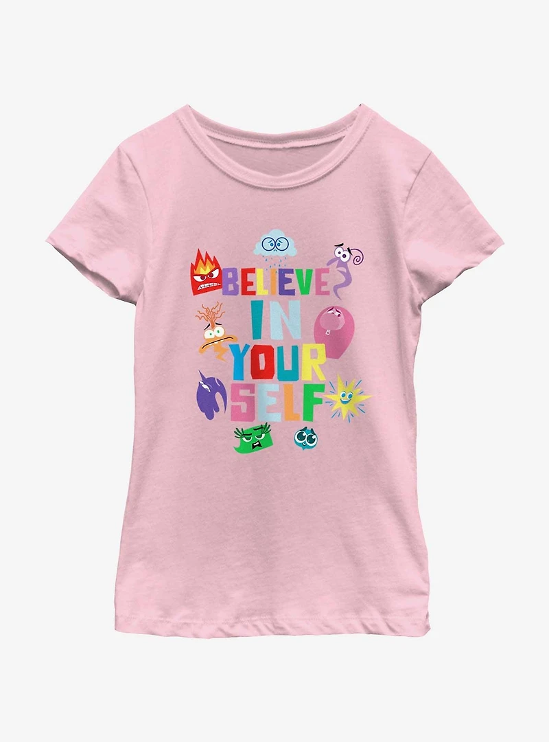 Disney Pixar Inside Out 2 Believe Your Self Girls Youth T-Shirt
