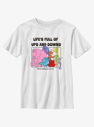 Disney Pixar Inside Out 2 Life's Full Of Ups And Downs Youth T-Shirt