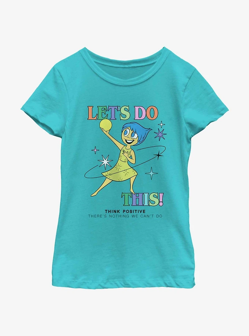 Disney Pixar Inside Out 2 Let's Do This Joy Girls Youth T-Shirt