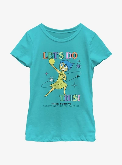 Disney Pixar Inside Out 2 Let's Do This Joy Girls Youth T-Shirt