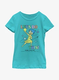 Disney Pixar Inside Out 2 Let's Do This Joy Girls Youth T-Shirt