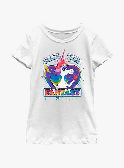 Disney Pixar Inside Out 2 Feel The Fantasy Unicorn Girls Youth T-Shirt