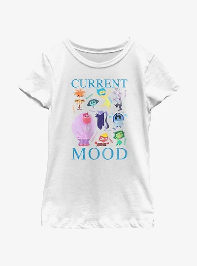 Disney Pixar Inside Out 2 Current Mood Girls Youth T-Shirt