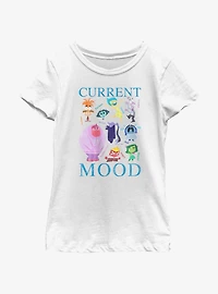 Disney Pixar Inside Out 2 Current Mood Girls Youth T-Shirt