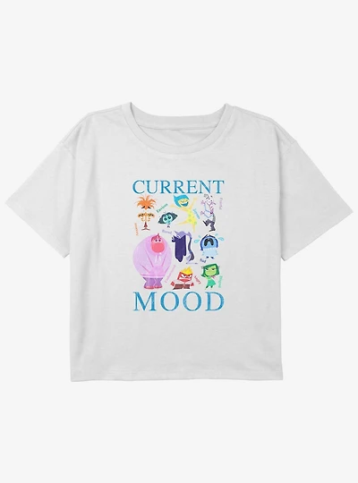 Disney Pixar Inside Out 2 Current Mood Girls Boxy Crop T-Shirt