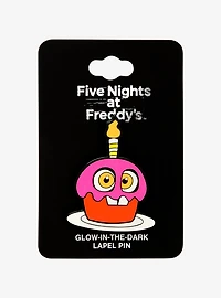 Five Nights at Freddy's Glow-in-the-Dark Cupcake Enamel Pin — BoxLunch Exclusive