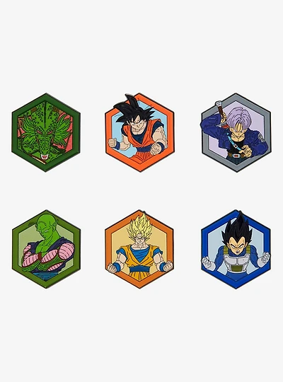 Dragon Ball Z Hexagon Glow-in-the-Dark Blind Box Enamel Pin