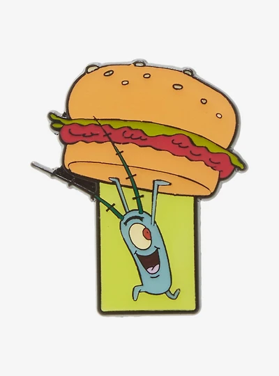 SpongeBob SquarePants Plankton Krabby Patty Enamel Pin - BoxLunch Exclusive