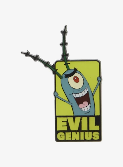 SpongeBob SquarePants Plankton Evil Genius Enamel Pin — BoxLunch Exclusive
