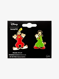 Loungefly Disney A Goofy Movie Max & Goofy Holiday Pajamas Enamel Pin Set - BoxLunch Exclusive