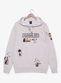 Peanuts Charlie Brown & Gang Embroidered Hoodie - BoxLunch Exclusive