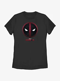 Marvel Deadpool & Wolverine Evil Eye Emblem Womens T-Shirt