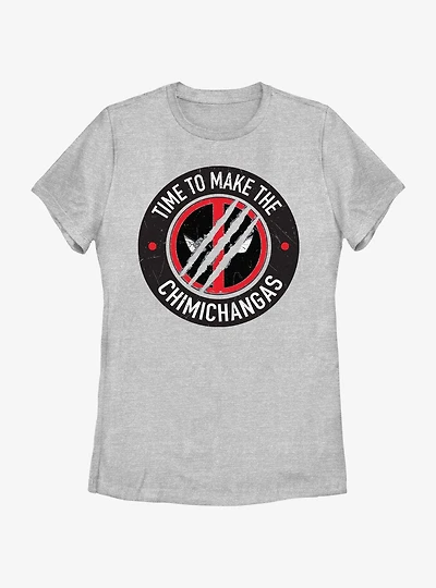 Marvel Deadpool & Wolverine Time To Make The Chimichangas Womens T-Shirt
