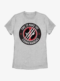 Marvel Deadpool & Wolverine Time To Make The Chimichangas Womens T-Shirt