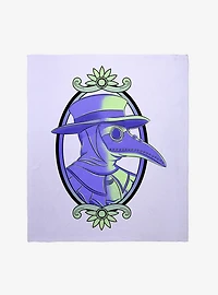 Plague Doctor Throw Blanket