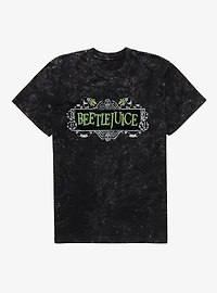 Beetlejuice Logo Mineral Wash T-Shirt
