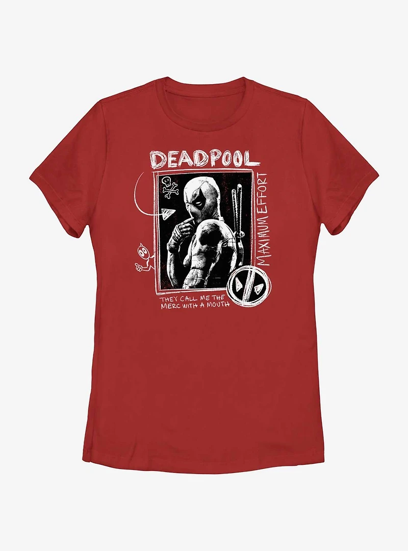 Marvel Deadpool & Wolverine Maximum Effort Womens T-Shirt