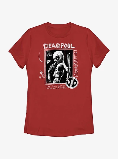 Marvel Deadpool & Wolverine Maximum Effort Womens T-Shirt