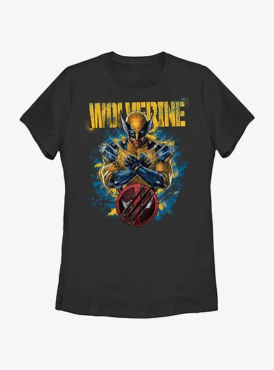 Marvel Deadpool & Wolverine Paint Dump Womens T-Shirt