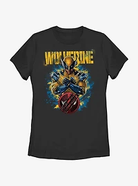 Marvel Deadpool & Wolverine Paint Dump Womens T-Shirt