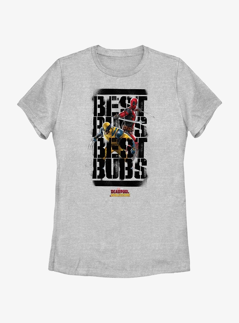 Marvel Deadpool & Wolverine Swords Claws Bubs Womens T-Shirt