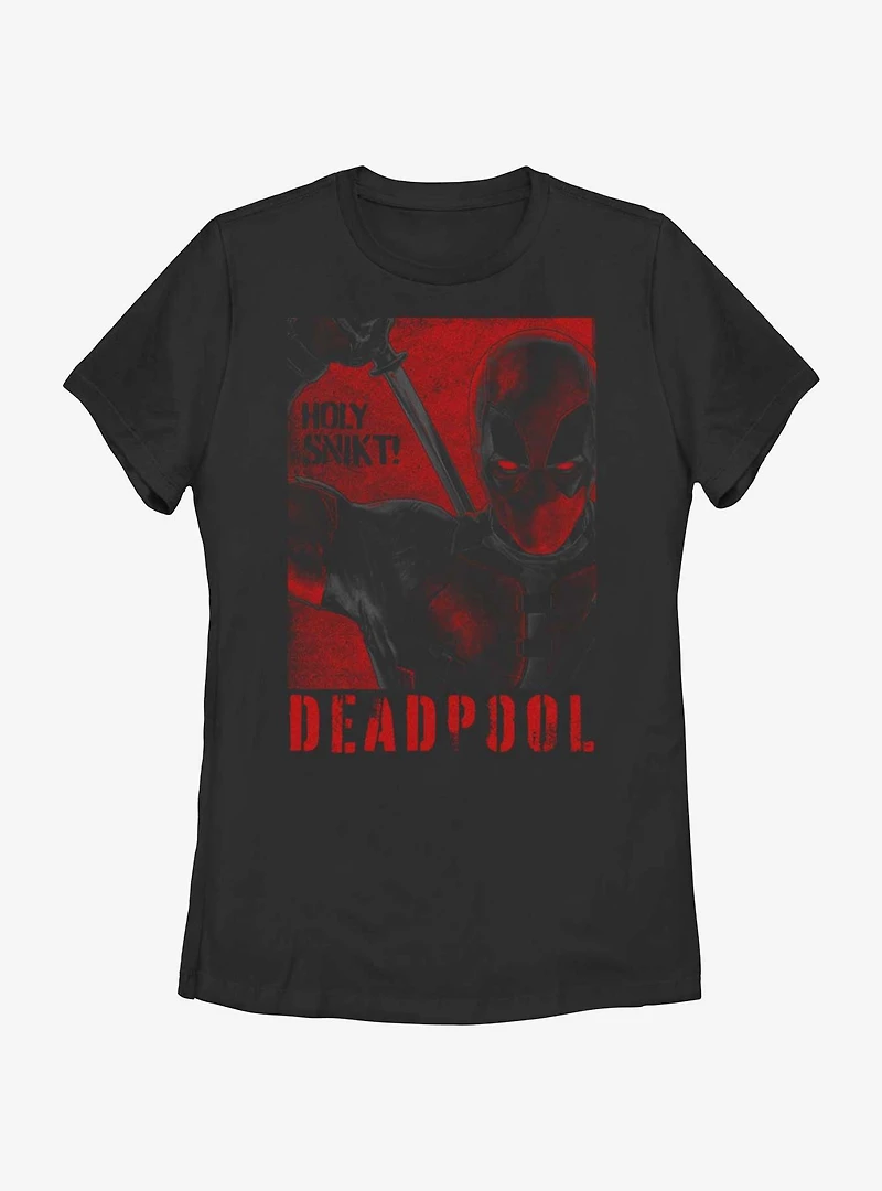 Marvel Deadpool & Wolverine Holy Snikt Poster Womens T-Shirt BoxLunch Web Exclusive