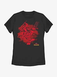 Marvel Deadpool & Wolverine Give The People What They Came For Womens T-Shirt