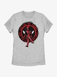 Marvel Deadpool & Wolverine Aim For The Middle Womens T-Shirt