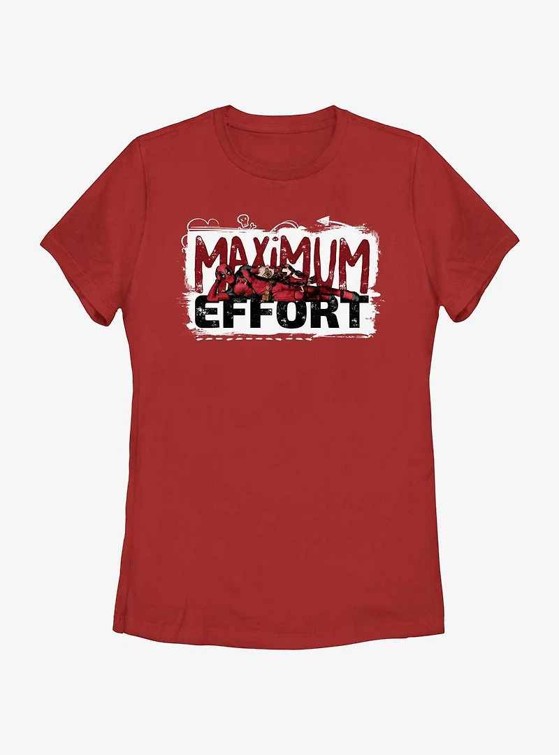 Marvel Deadpool & Wolverine Maximum Effort Womens T-Shirt