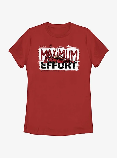 Marvel Deadpool & Wolverine Maximum Effort Womens T-Shirt