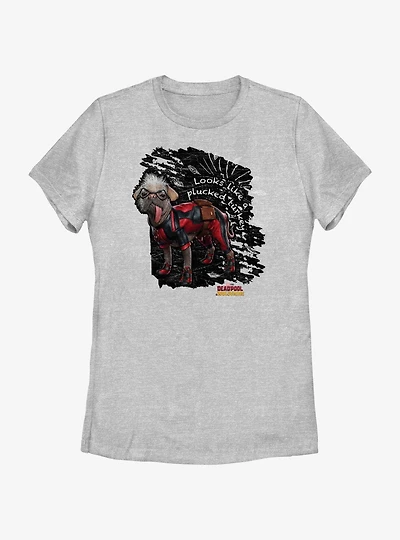 Marvel Deadpool & Wolverine Looks Like A Plucked Turkey Womens T-Shirt