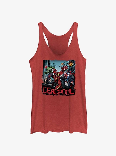 Marvel Deadpool & Wolverine Avengers Womens Tank Top