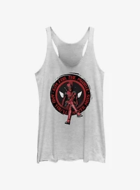 Marvel Deadpool & Wolverine Aim For The Middle Womens Tank Top