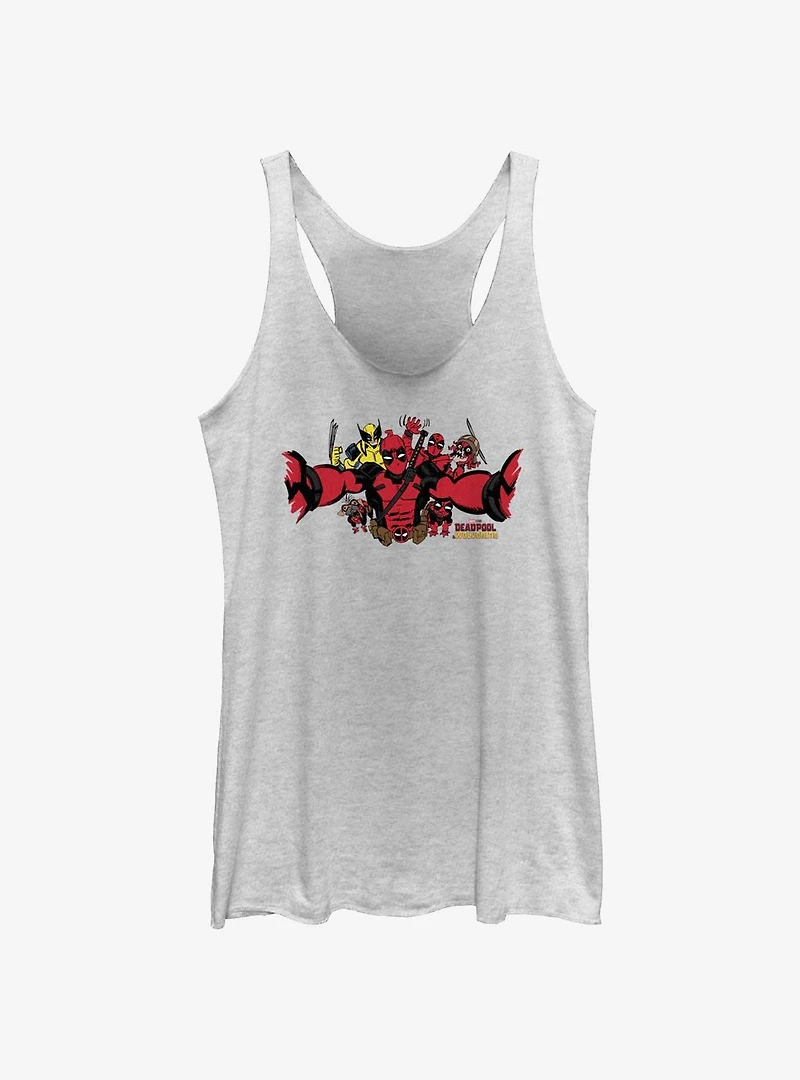 Marvel Deadpool & Wolverine Selfie Womens Tank Top